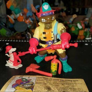 Hose 'Em Down Don TMNT Teenage Mutant Ninja Turtles Complete with File Card